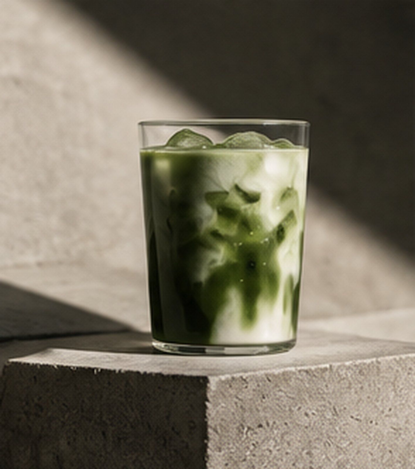 Matcha latte frío